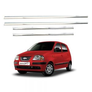 Window Lower Garnish Stainless Steel Chrome Finish Exterior for Santro Xing